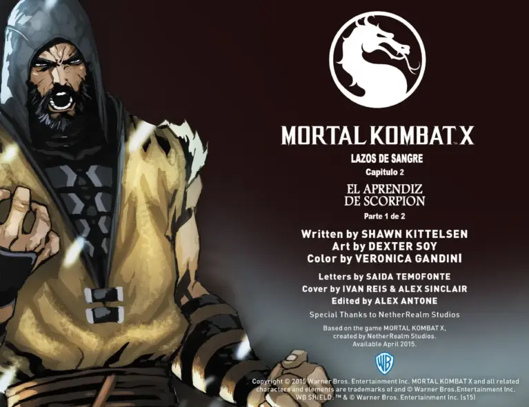Mortal Kombat X: Lazos de Sangre – Capítulo 2: El Aprendiz de Scorpion, Parte 1 de 2