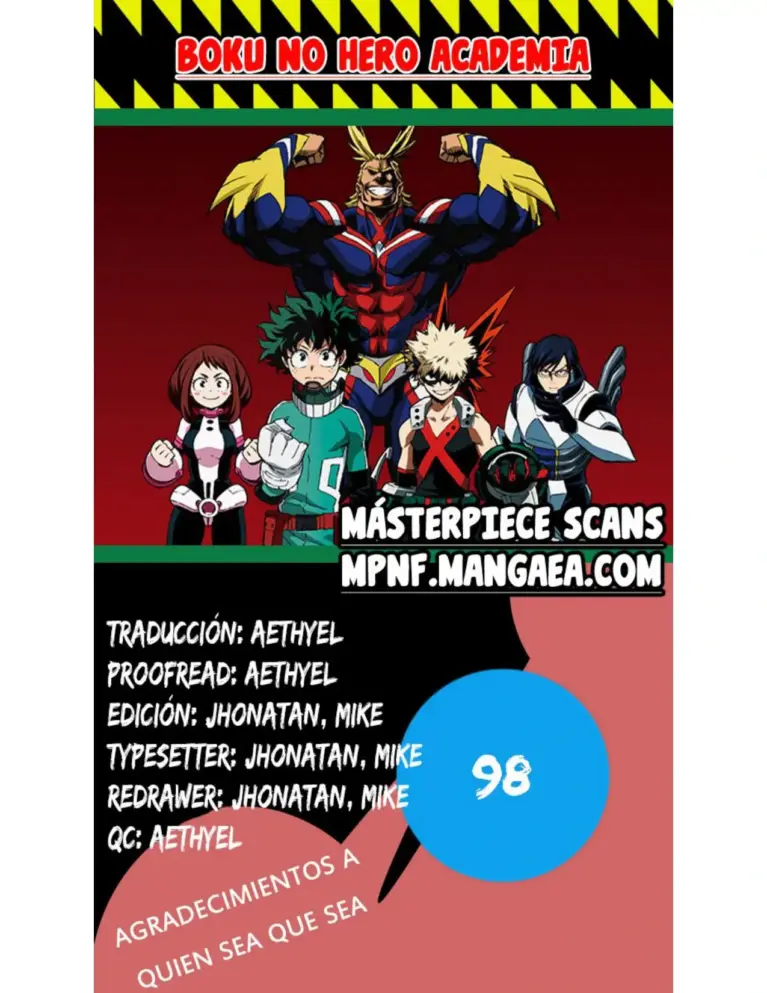 My Hero Academia 100-108