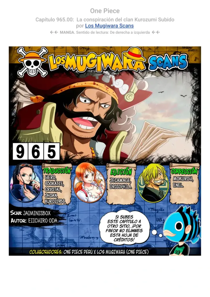 One Piece 965-973: La Conspiración del Clan Kurozumi