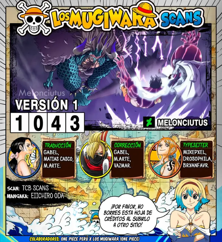 One Piece Capítulo 1043: ¡Vamos a Morir Juntos!