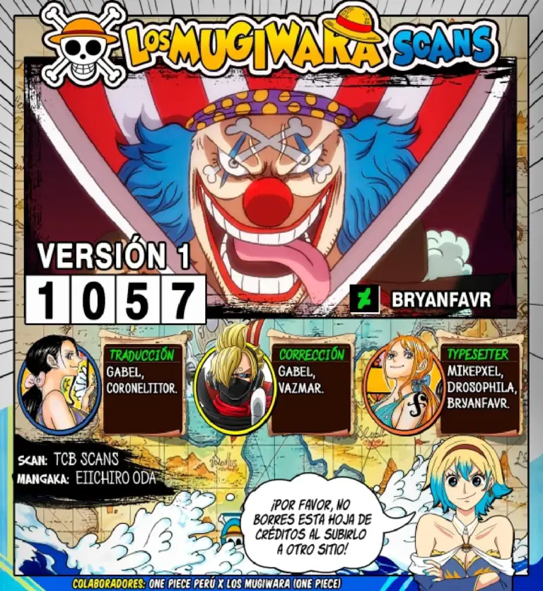 One Piece, Capítulo 1057: Shumaku