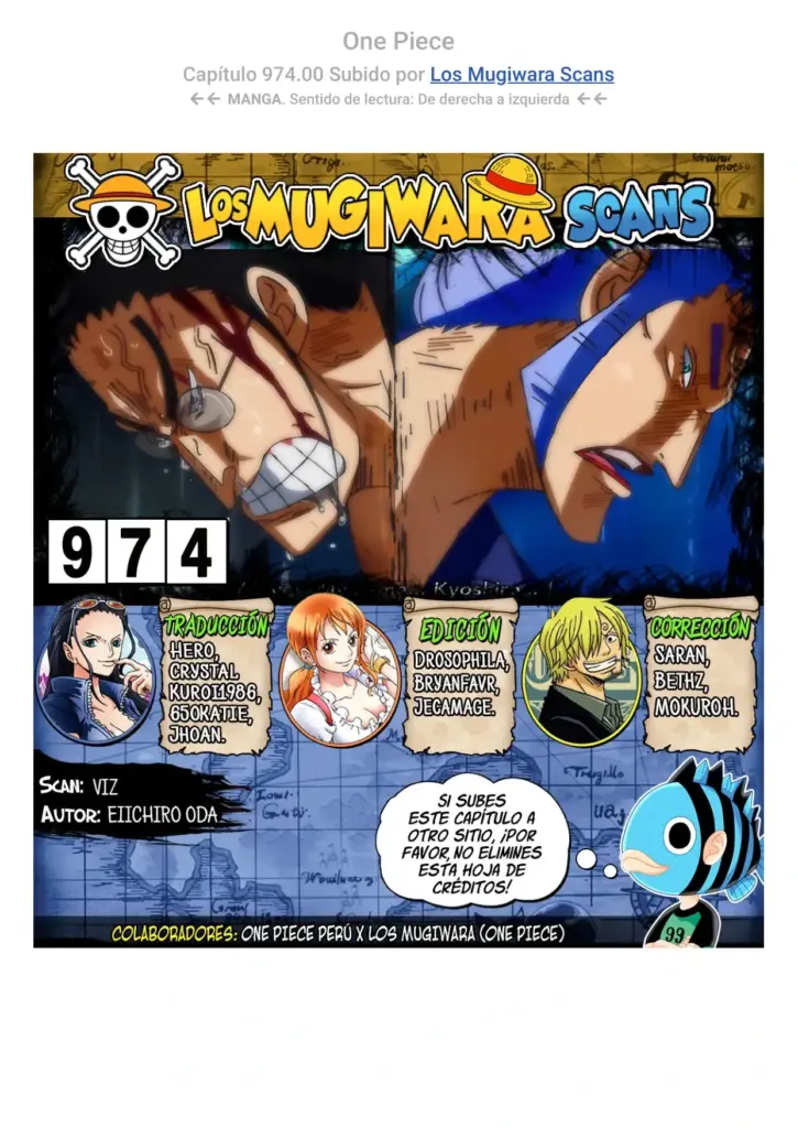 One Piece: Capítulos 974-982