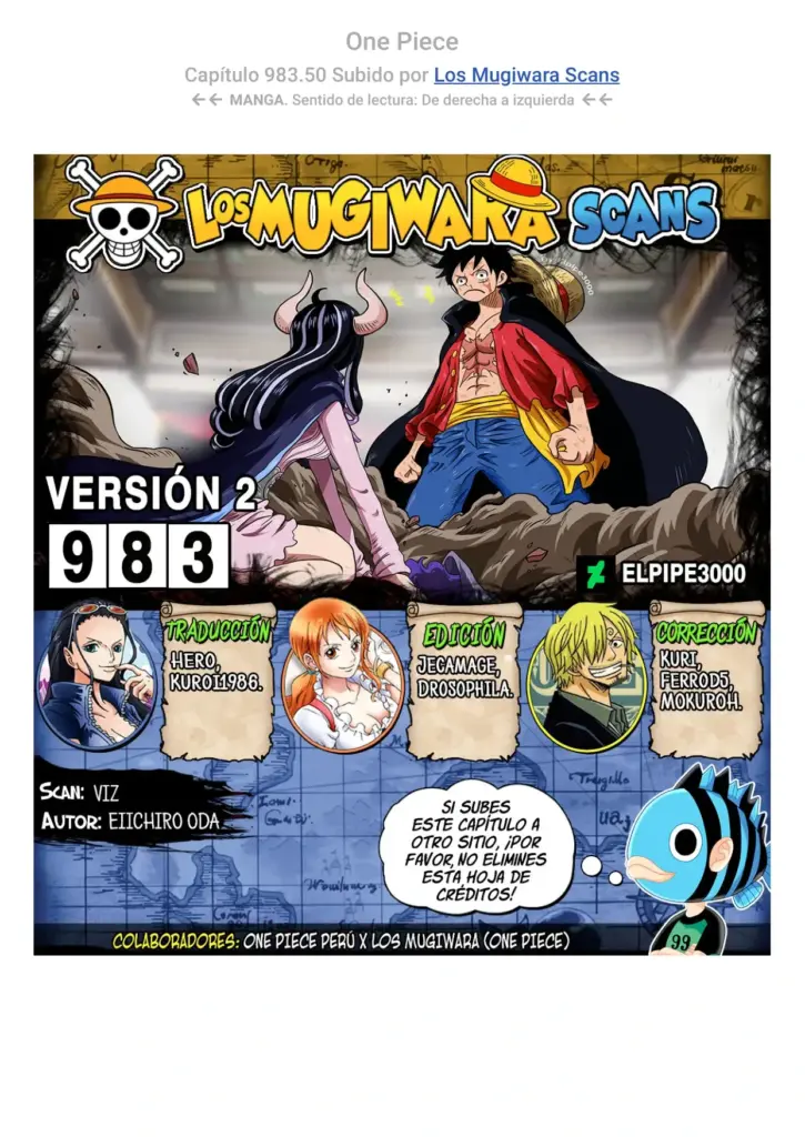 One Piece: Capítulos 983–991