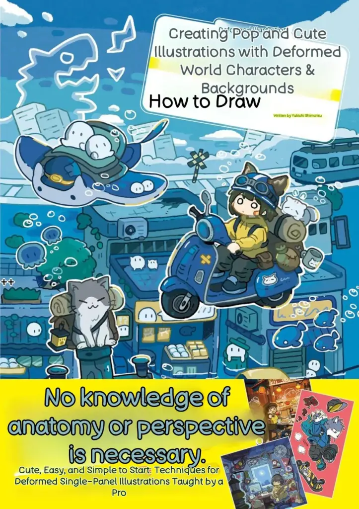 Pop and Cute Illustration Creation with Characters & Backgrounds: How to Draw a Deformed World
