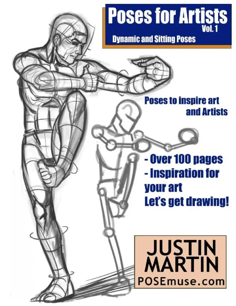 Poses for Artists, Volume 1: Dynamic & Sitting: An Essential Reference for Figure Drawing and the Human Form