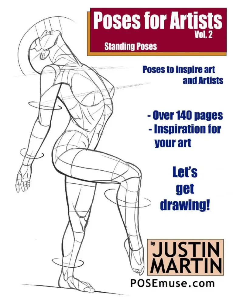 Poses for Artists Volume 2 – Standing Poses: An Essential Reference for Figure Drawing and the Human Form