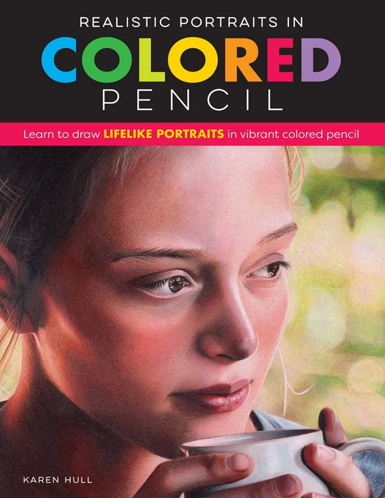 realistic portraits in colored pencil