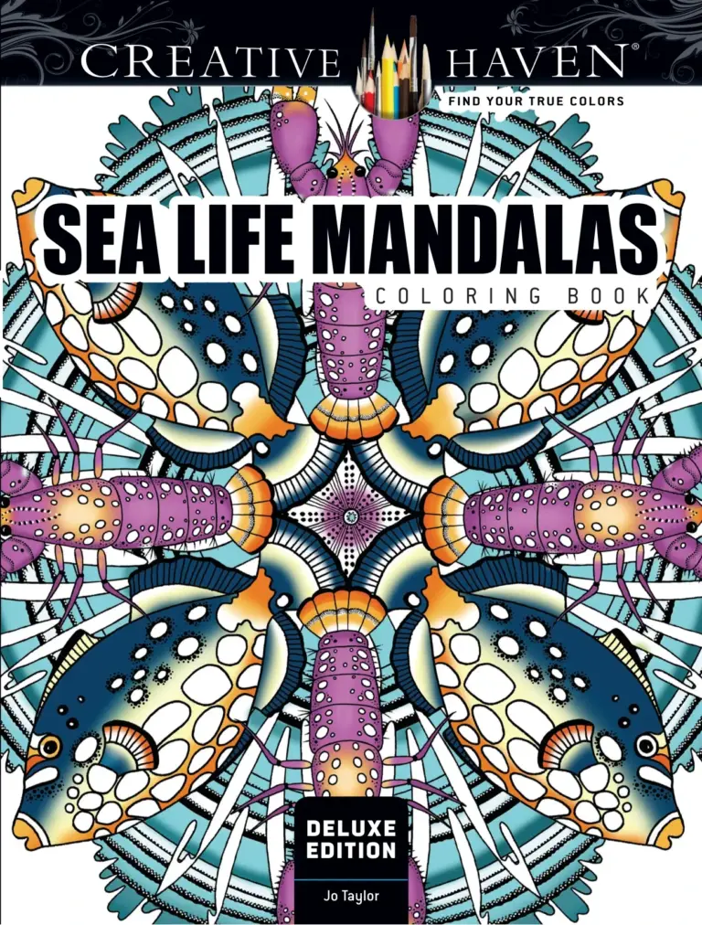 Sea Life Mandalas Coloring Book (Deluxe Edition)