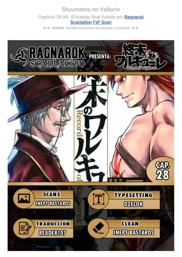 Shuumatsu no Valkyrie: Capítulos 28-31