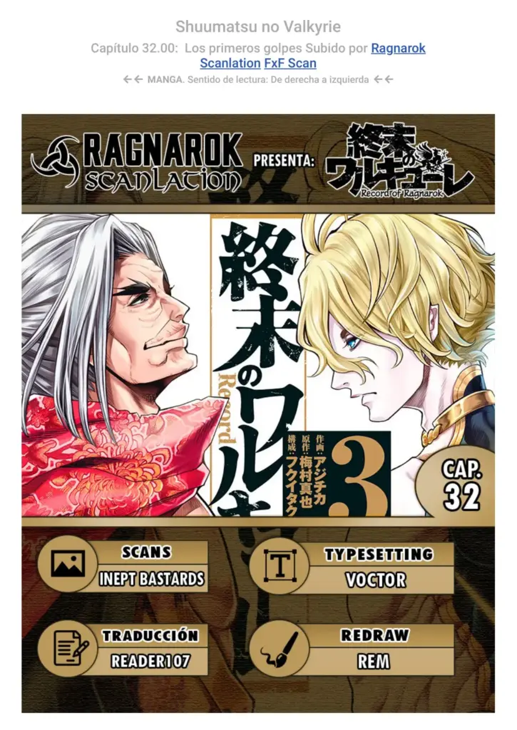 Shuumatsu no Valkyrie: Capítulos 32-35
