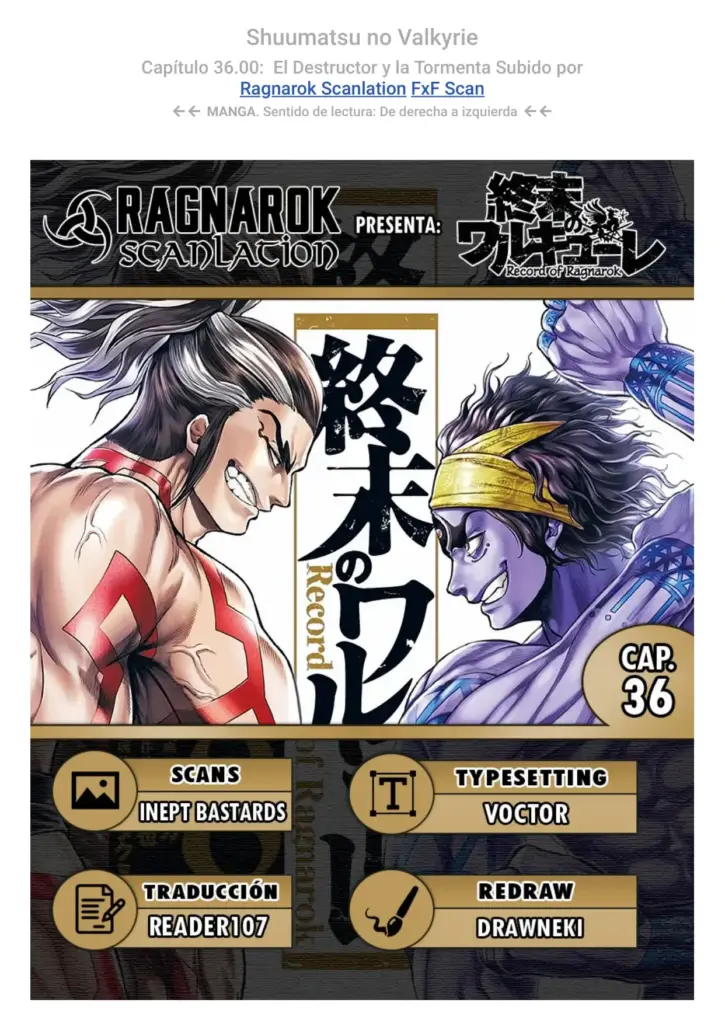 Shuumatsu no Valkyrie: Capítulos 36-39