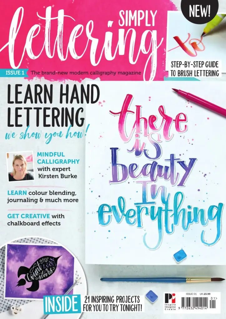 Simply Lettering: Step-by-Step Guide to Brush Lettering