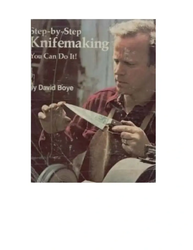 Step-by-Step Knifemaking: You Can Do It!