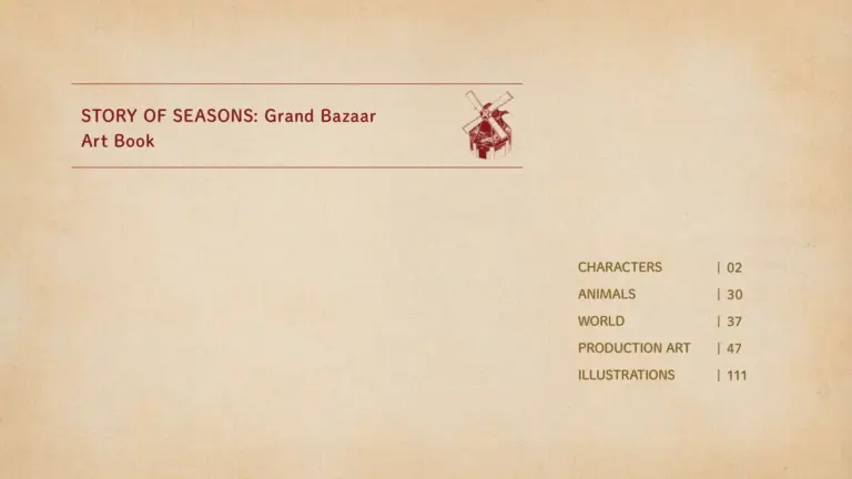 Story of Seasons: Grand Bazaar Art Book