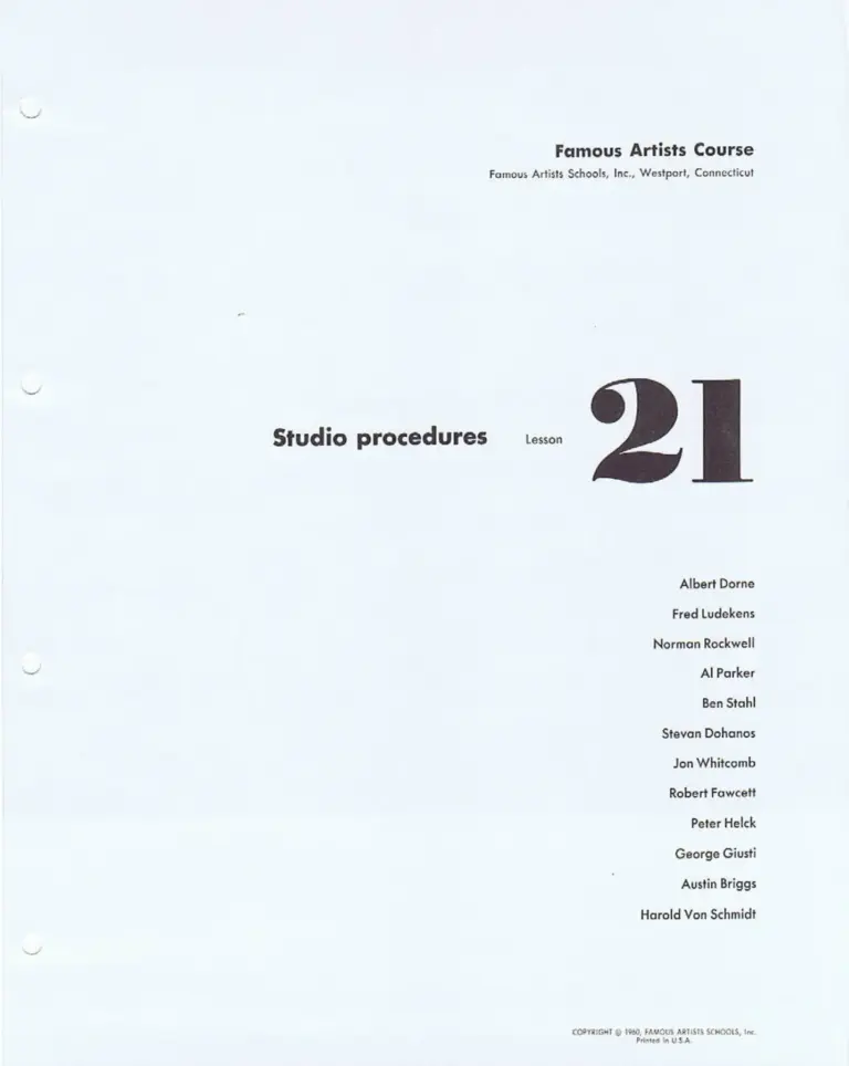 Studio Procedures: Rubber Cement, Ruling Pen, and Dividers