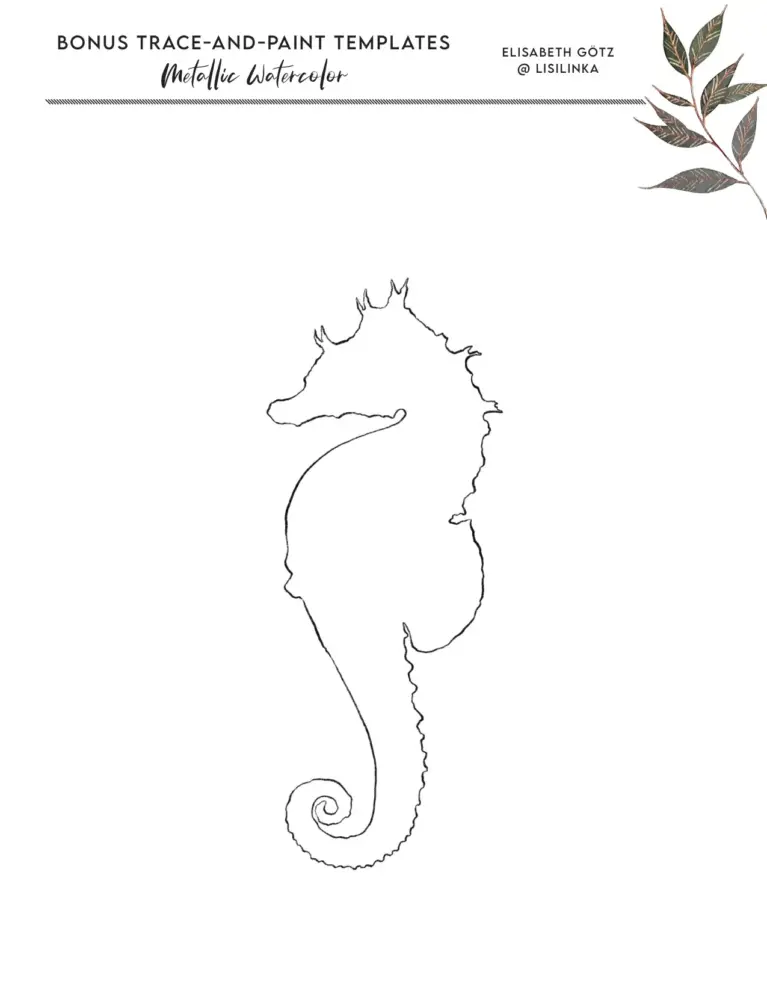 Templates for Metallic Watercolor