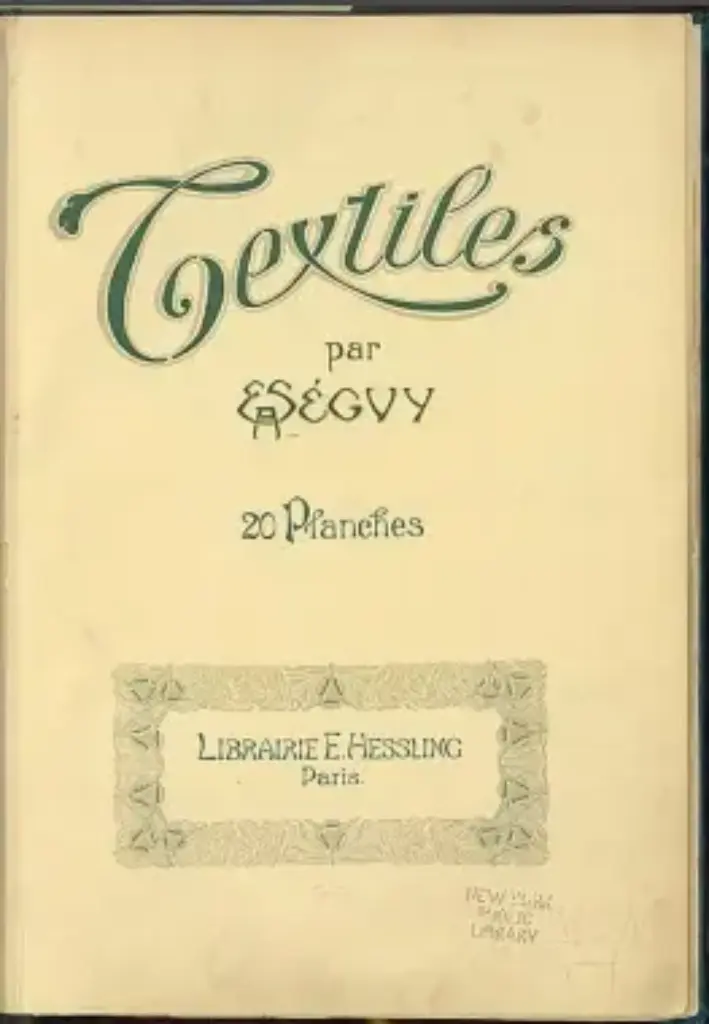 Textiles par E.A. Séguy : 20 Planches