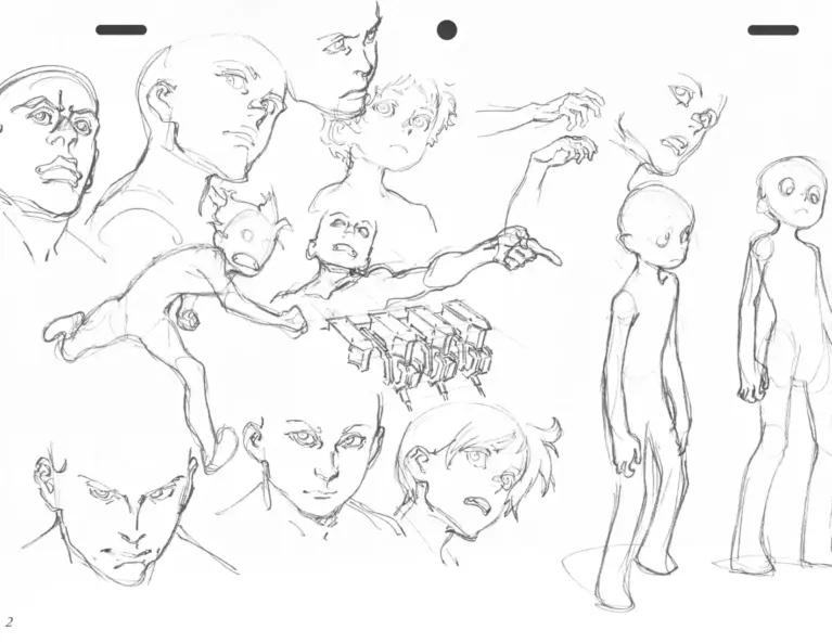 The Art of Yoh Yoshinari: Rough Sketches