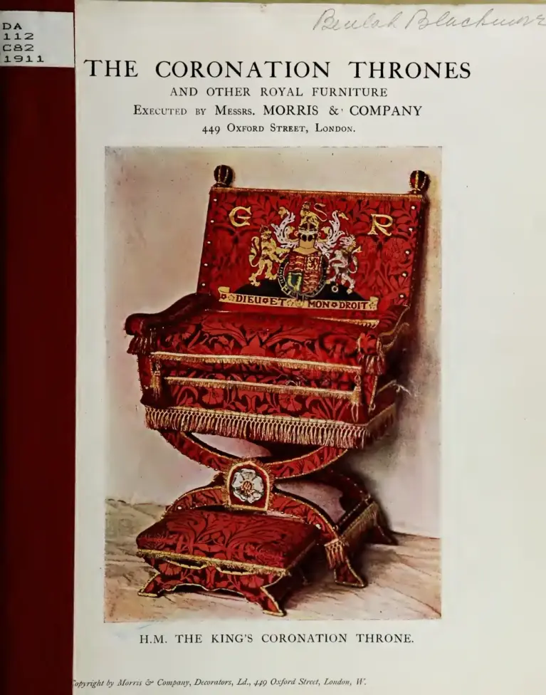 The Coronation Thrones and Other Royal Furniture