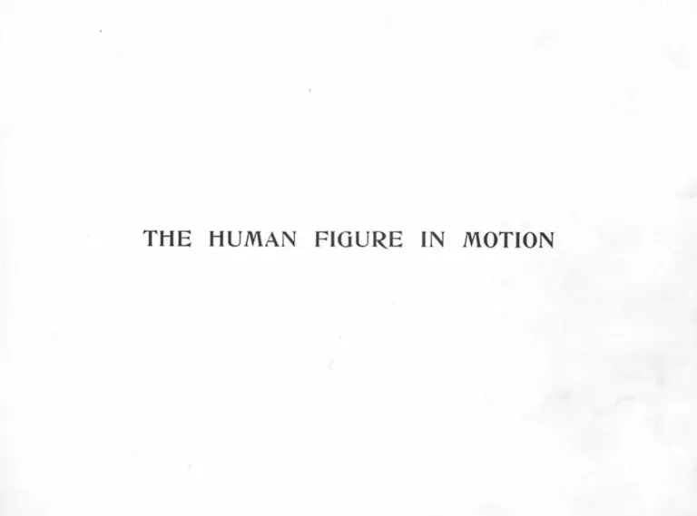 The Human Figure in Motion