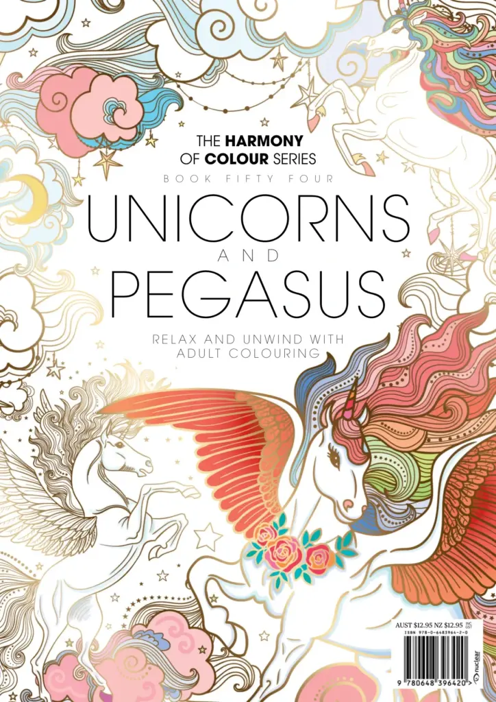 Unicorns and Pegasus: Harmony of Colour Series Book Fifty Four