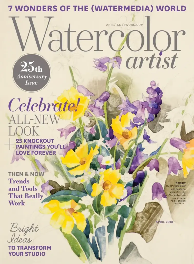 Watercolor Artist April 2018: 25th Anniversary Issue