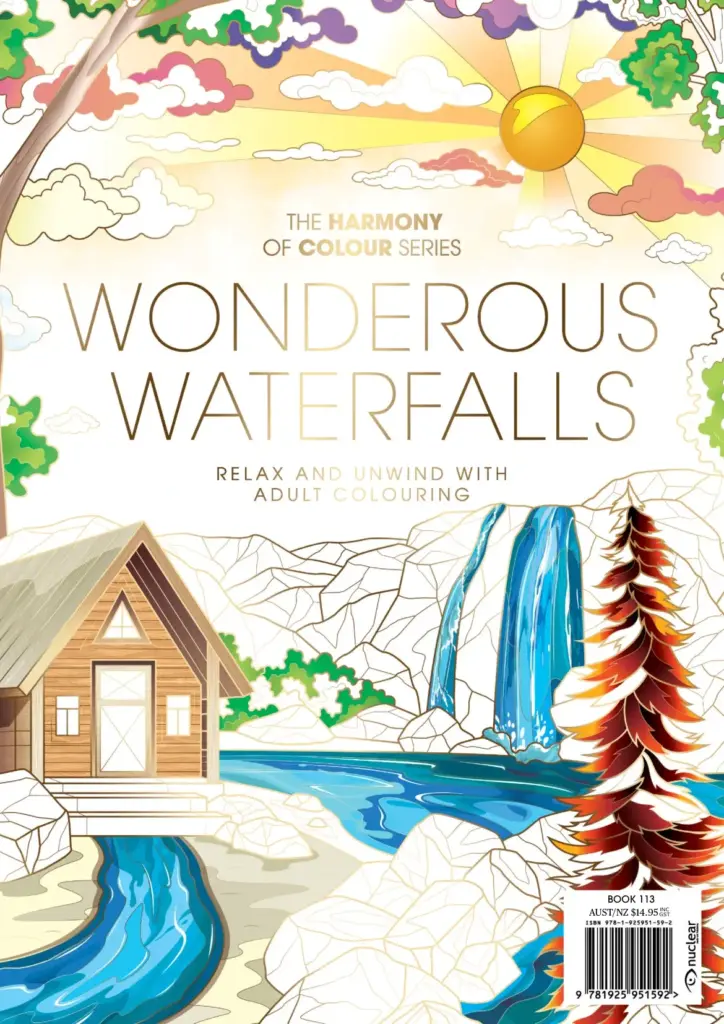 Wonderous Waterfalls: Colouring Book Issue 113