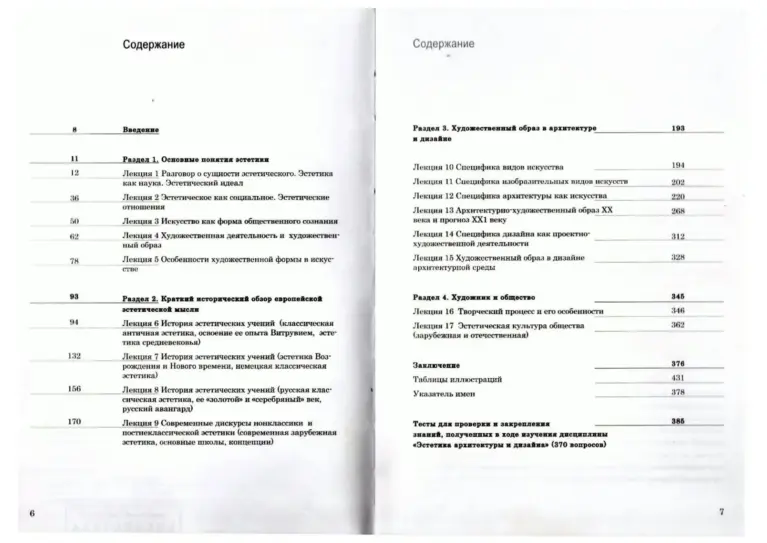 Эстетика архитектуры и дизайна