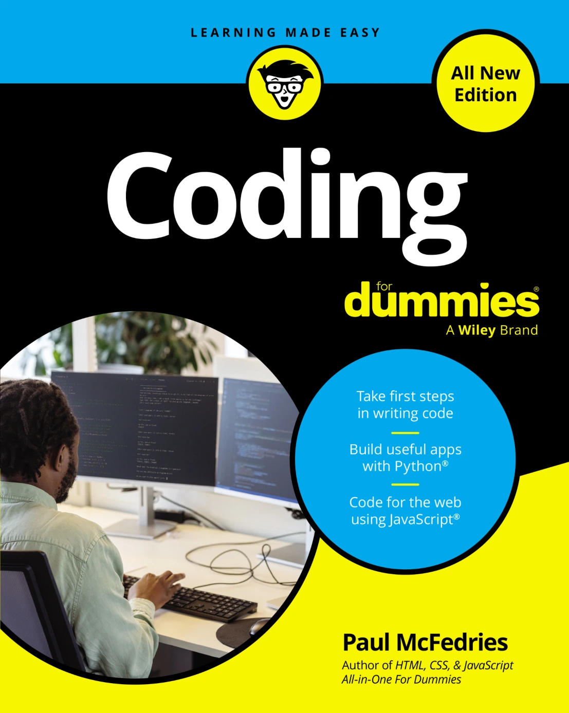 cover of coding for dummies, all new edition