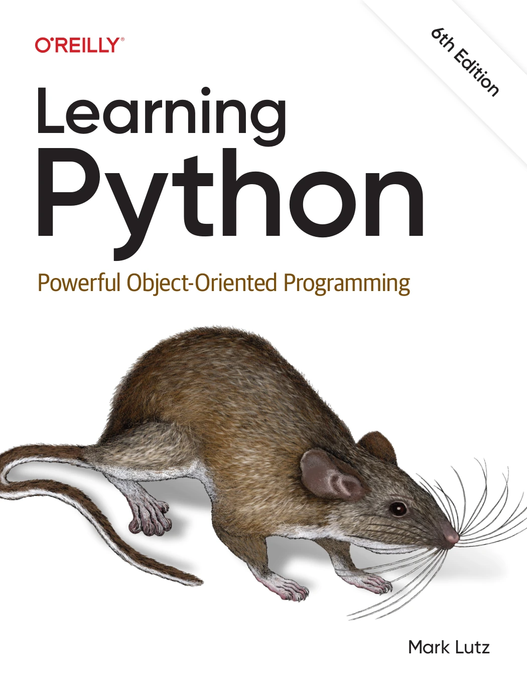 cover of learning python: powerful object-oriented programming, 6th edition