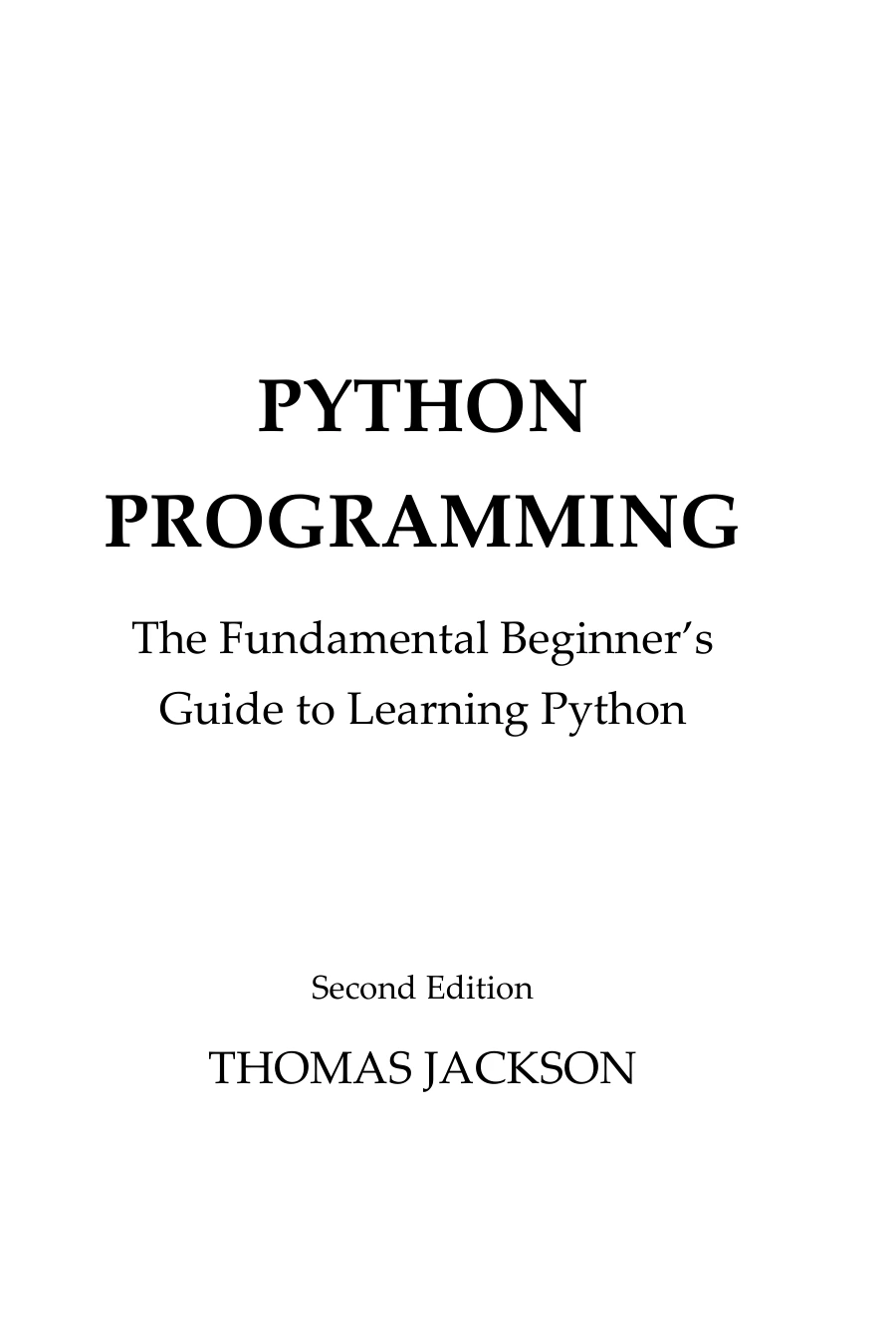 cover of python programming: the fundamental beginner's guide to learning python