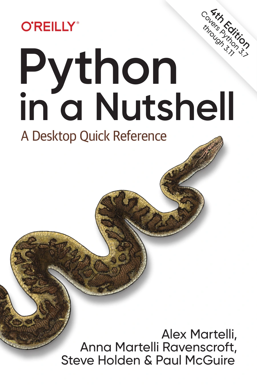 cover of python in a nutshell: a desktop quick reference, fourth edition