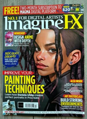 2024 IMAGINEFX Improve Your PAINTING TECHNIQUES No 236 DESIGN ANIME Game Art