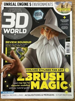 3D WORLD MAGAZINE ISSUE 287 JULY 2022 ZBrush Magic