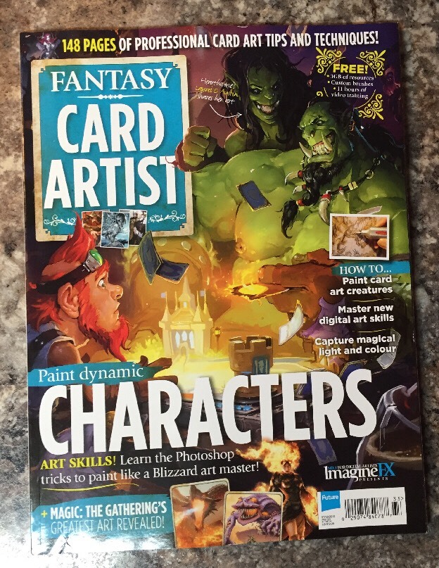 Fantasy Card Artist Paint Dynamic Characters How Tos Tips 2016 FREE SHIPPING JB