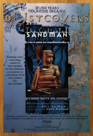 1997 Sandman Dustcovers Vintage Print Ad/Poster Neil Gaiman McKean Promo Art 90s