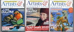 3 Artists & Illustrators Magazines Jan Feb May 2020 Iss Nos. 412, 413, 416
