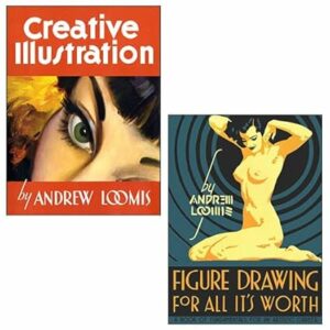 Andrew Loomis 2 Books Collection Set(Figure Drawing for All It's Worth, Creative Illustration)