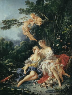 ART.COM Wall Art Print Jupiter and Callisto by Francois Boucher, 12" x 16"