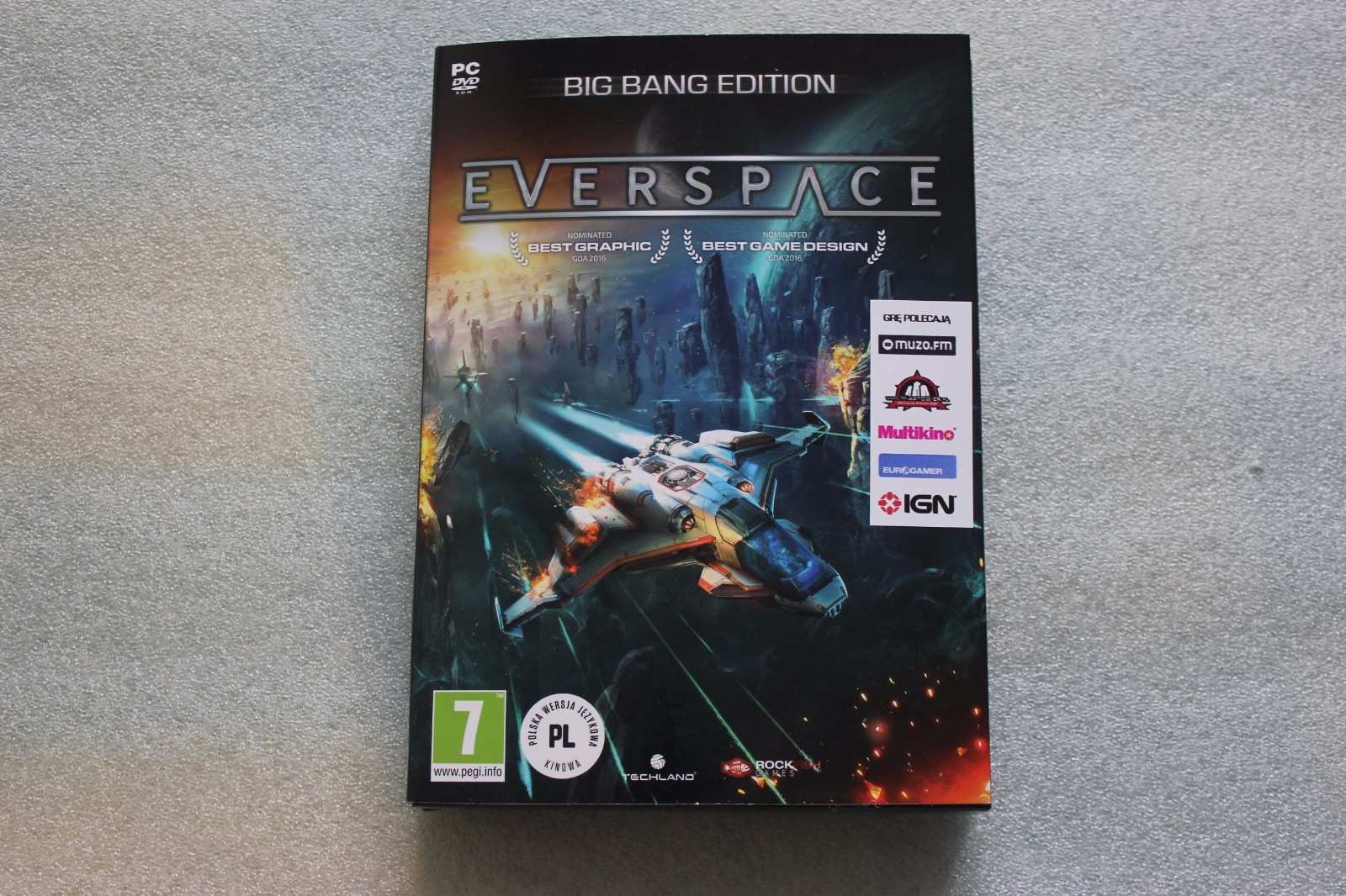 Everspace : Big Bang Edition PC DVD POLISH & ENGLISH + STEELBOOK T-SHIRT L NEW