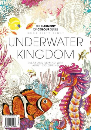 Harmony of Colour Book 68 UNDERWATER KINGDOM - Adult Colouring 36 Designs - NEW