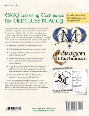 Interweave Press Calligraphy Magic: How to Create Lettering, Knotwork, Coloring and More