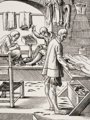 Posterazzi Tailor 19Th Reproduction Of 16Th Century Woodcut Poster Print by Jost Amman, (12 x 16)